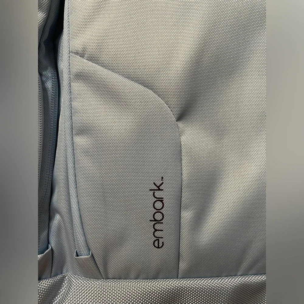 Embark  Wheelchair Adaptive  Light Blue Backpack NWT Multiple Pockets - Picture 8 of 9